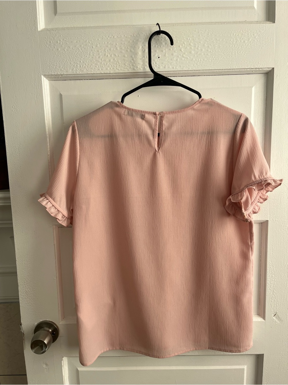 Pink Ruffle Sleeve Blouse - Picture 2 of 2